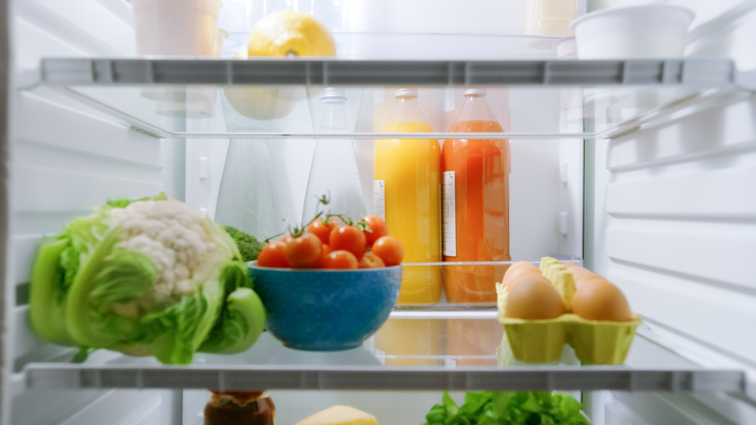 Point,Of,View,Pov,Shot,From,Kitchen,Fridge.,Refrigerator,Lit